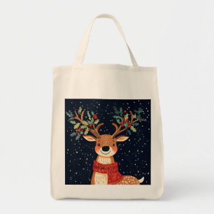 Rendier Starry Christmas Twinkle Night Tote Bag