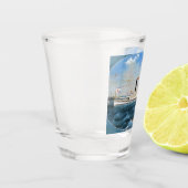 Rendier Stoomboot 1850 Shot Glas (Links)
