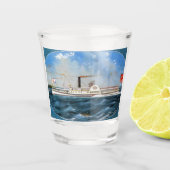 Rendier Stoomboot 1850 Shot Glas (Voorkant)