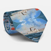 Rendier Stoomboot 1850 Stropdas (Opgerold)