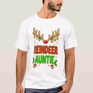 Rendier Tante Kerstmis T-shirt