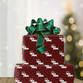 Rendier Teckel Kerst Wrapping Papieren Bladen Cadeaupapier