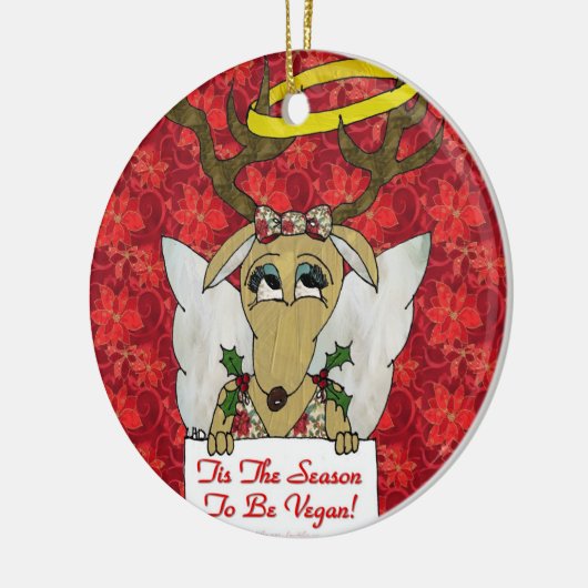 Rendier Tis Het Seizoen Om Vegan Angel Ornament Te (Links)