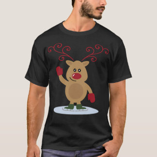 Rendier Unisex Rendier Santa Claus Funn T-shirt