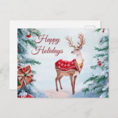 Rendier vakantie Briefkaart (Voorkant / Achterkant)
