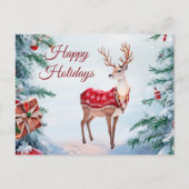 Rendier vakantie Briefkaart (Voorkant)