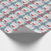 Rendier vakantie inpakpapier (Hoek)
