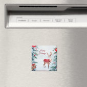 Rendier Vakantie Kerstmagneet Magneet (Insitu (Vaatwasser))