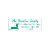 Rendier Vakantie Kerstmis retour adres stempel (Design)