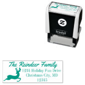 Rendier Vakantie Kerstmis retour adres stempel (In situ)