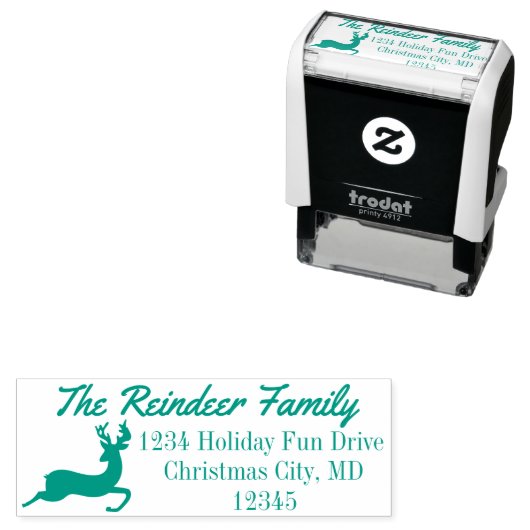 Rendier Vakantie Kerstmis retour adres stempel (In situ)