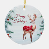 Rendier vakantie Ornament (Voorkant)