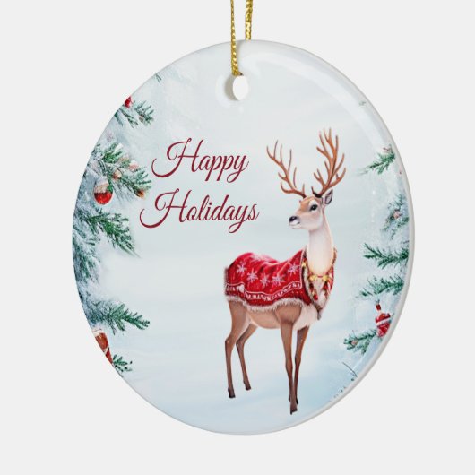 Rendier vakantie Ornament (Links)