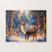 Rendier van de Kerstman Legpuzzel (Horizontaal)