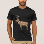 Rendier Vleesdelen | Grappig Wild Kerstmis T-shirt (Voorkant)