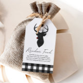 Rendier voedsel Kinderen Cadeaulabel