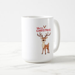 🎁Rendier vrolijk kerst koffiemok cadeau