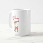 🎁Rendier vrolijk kerst koffiemok cadeau (Voorkant links)