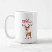 🎁Rendier vrolijk kerst koffiemok cadeau (Links)