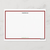 Rendier Vrolijk Kerstfeest Briefkaart (Achterkant)