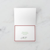 Rendier Vrolijk Kerstfeest  Kaart (Binnen)