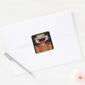 Rendier Vrolijk Kerstfeest Sticker (Envelop)