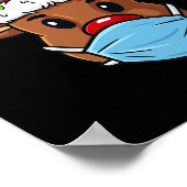 Rendier Vrolijk Kerstfeest Xmas Poster (Hoek)