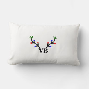 Rendier vrolijk Kerstmis voeg naam tekst naam tite Kussen