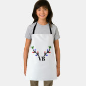Rendier vrolijk Kerstmis voeg naam tekst naam tite Schort (Insitu)