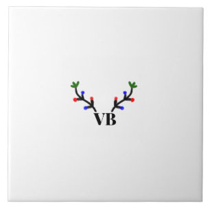 Rendier vrolijk Kerstmis voeg naam tekst naam tite Tegeltje