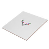 Rendier vrolijk Kerstmis voeg naam tekst naam tite Tegeltje (Zijkant)