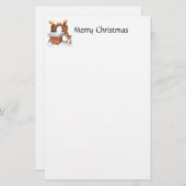 Rendier Waar is Santa Stationery Briefpapier (Voorkant / Achterkant)