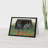 Rendier wannabes kerst Kaart (Voorkant)