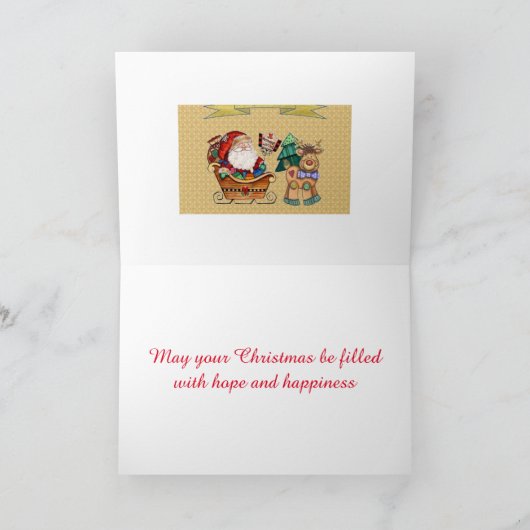 rendier wilde wenskaart feestdagen kaart (Binnen)