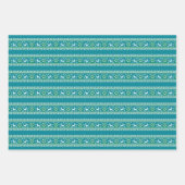 Rendier Winter Fair Isle Naadloos Patroon Inpakpapier Vel (Voorkant 3)