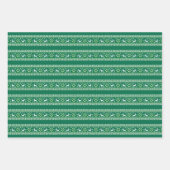 Rendier Winter Fair Isle Naadloos Patroon Inpakpapier Vel (Voorkant 3)