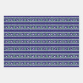 Rendier Winter Fair Isle Naadloos Patroon Inpakpapier Vel (Voorkant 2)