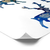 Rendier Winter Mood Waarde Poster papier (mat) (Hoek)