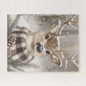 Rendier Winter Sneeuw Kerstvakantie Legpuzzel (Horizontaal)