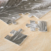 Rendier Winter Sneeuw Kerstvakantie Legpuzzel (Zijkant)