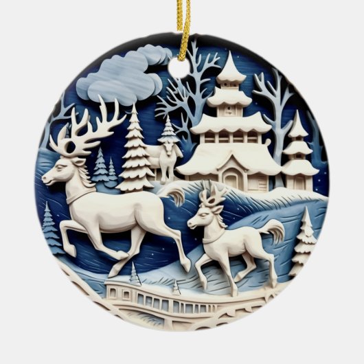 rendier winter wonderland Ornament (Voorkant)
