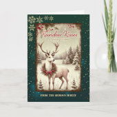  rendier winterbos groene vakantie Kaart (Voorkant)