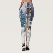 Rendier Wonderland: Vakantie Gelukzaligheid Leggings (Achterkant)