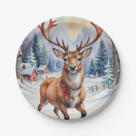 Rendier Wonderland: Vakantie Gelukzaligheid Papieren Bordje