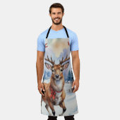 Rendier Wonderland: Vakantie Gelukzaligheid Schort (Gedragen)