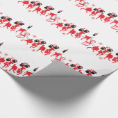 Rendier Workout Cadeaupapier (Hoek)