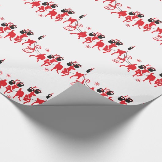 Rendier Workout Cadeaupapier (Hoek)