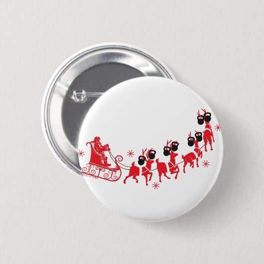 Rendier Workout Ronde Button 5,7 Cm (Voorkant /achterkant)