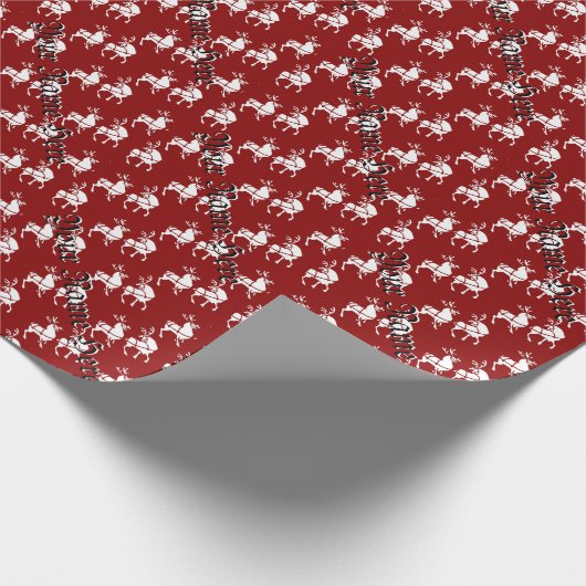 Rendier Wrapping Papier Gepersonaliseerde Gift Pap (Hoek)