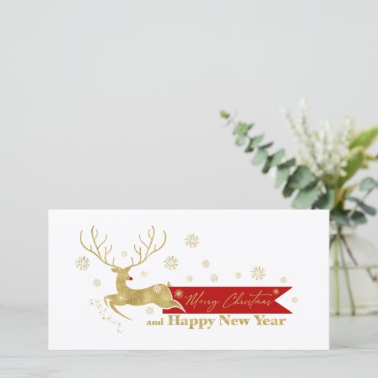 Rendierbanner Kerstmis ID855 (Staand voorkant)